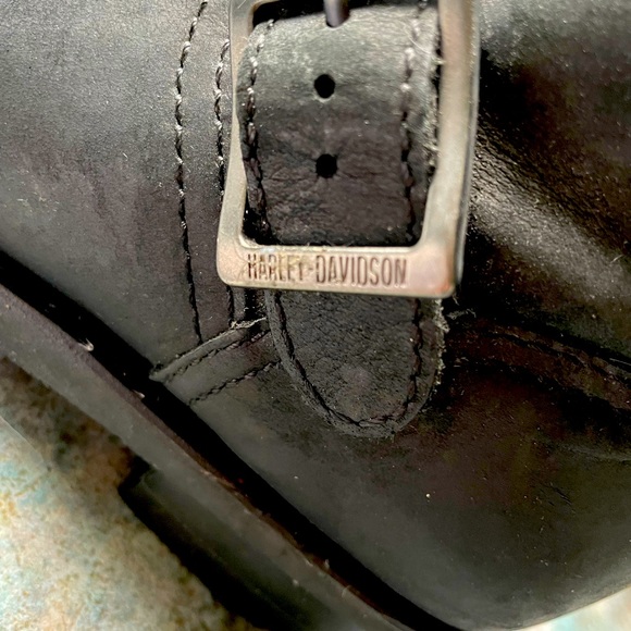 Woman’s Black Harley Davidson Motorcycle Boot size 5.5 - Picture 4 of 6